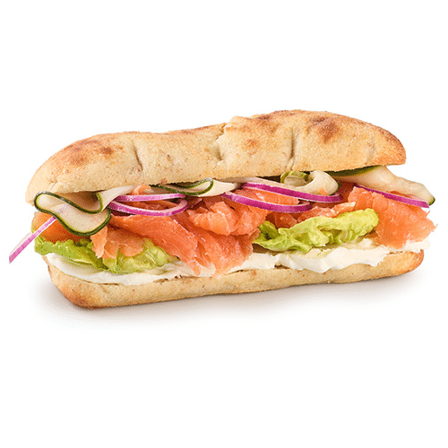 Gerookte zalm broodje