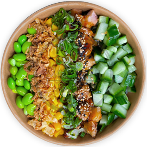Poké bowl chicken