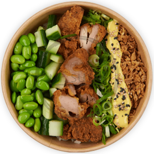 Poke bowl karaage