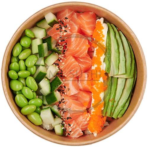 Poké bowl salmon
