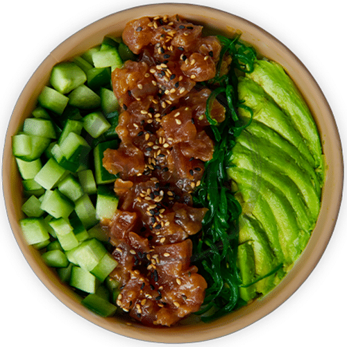 Wasabi soju tuna bowl