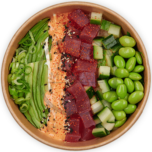 Poké bowl spicy tuna