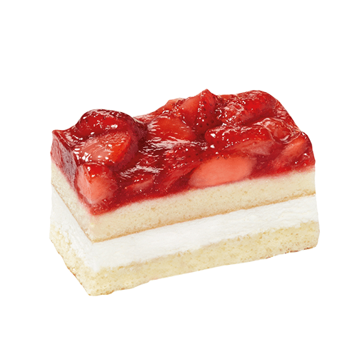 Gluten-en lactosevrij aardbeien gebakje
