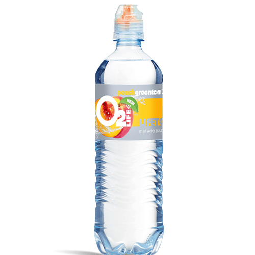 O2 life peach green tea fles 750ml