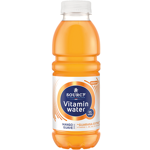 Sourcy vitaminewater mango guave 0% fles 500ml