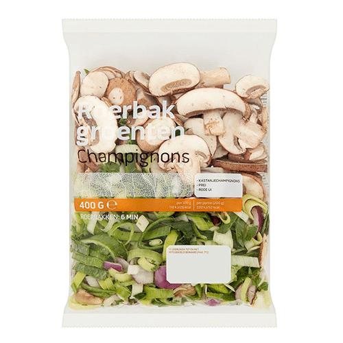Champignon roerbakgroenten zak 400 gram