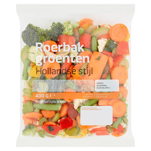 Hollandse roerbakgroenten 400 gram