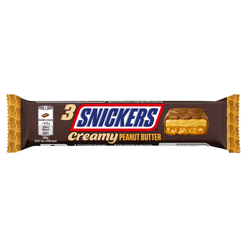 Snickers creamy peanut butter trio