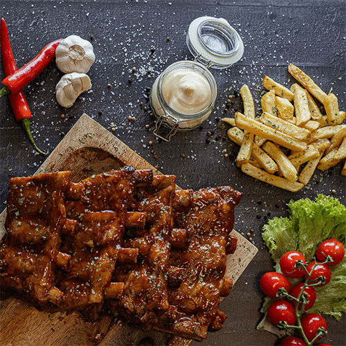 Kalf ribs 600 menu