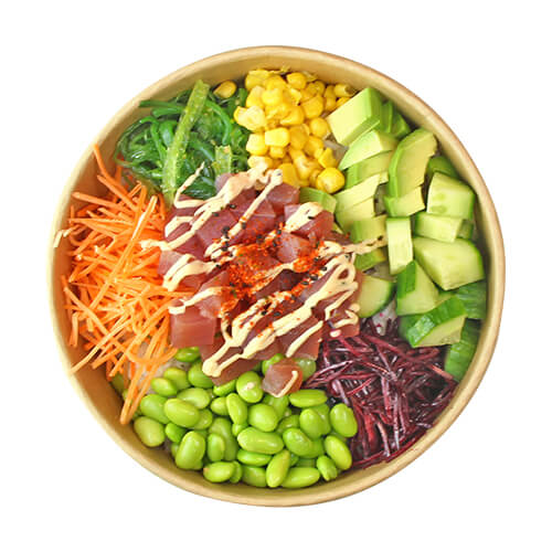 Poké bowl zelf samenstellen