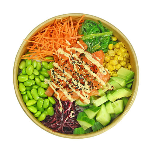 Poké bowl salmon lovers
