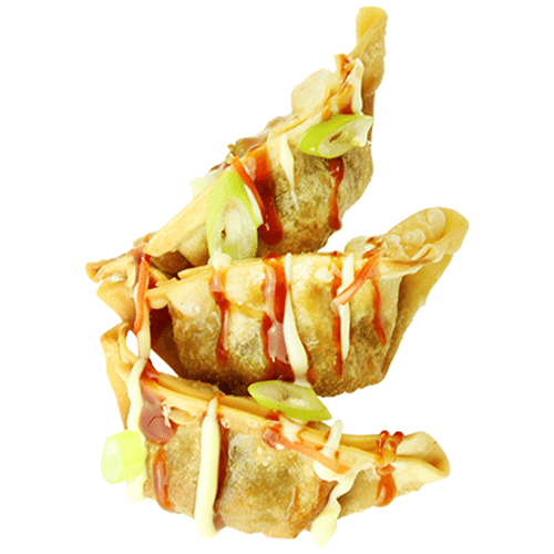 Loaded gyoza okinomiyaki style