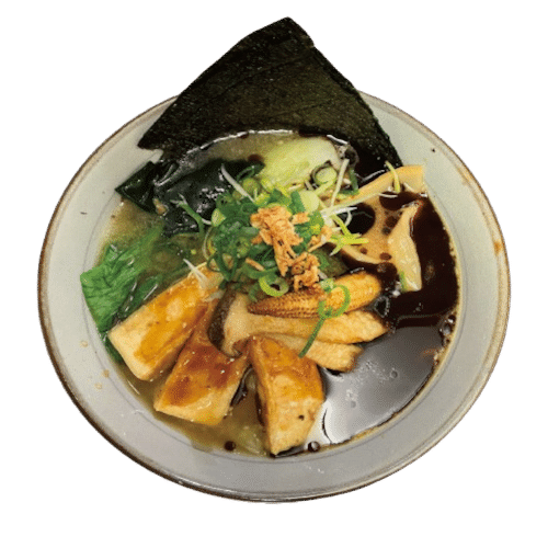 Black garlic tofu miso ramen