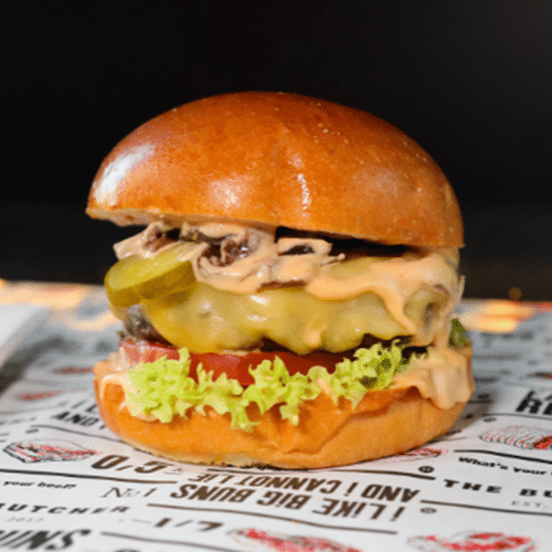 The Butcher burger met kaas