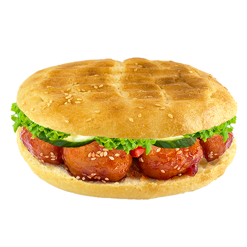 Sandwich Korean chili cheese nuggets