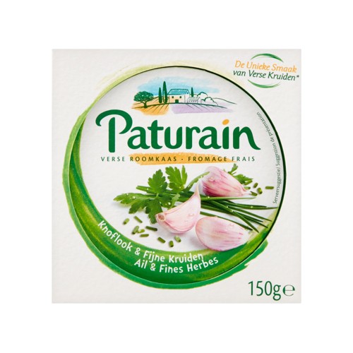 Paturain Verse Roomkaas Knoflook & Fijne Kruiden 150 g