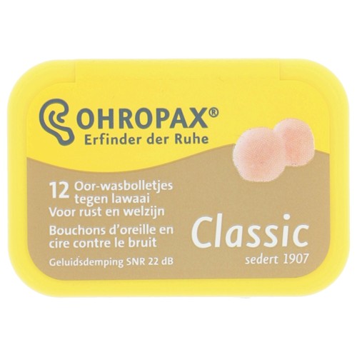 Ohropax classic geluiddempers 12 stuks
