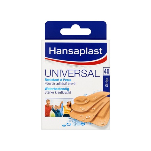 Hansaplast universal strips water-res 40 stuks