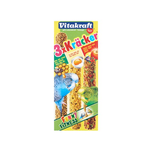 Vitakraft Kräcker Mix Parkiet Ei, Honing & Abrikoos 80 g