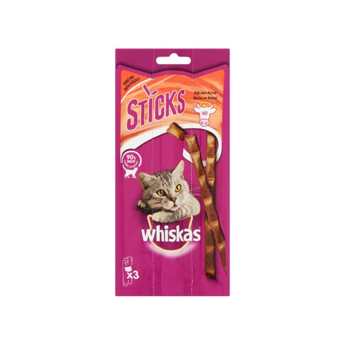 Whiskas Sticks - Rund - Kattensnack - 3 Stuks