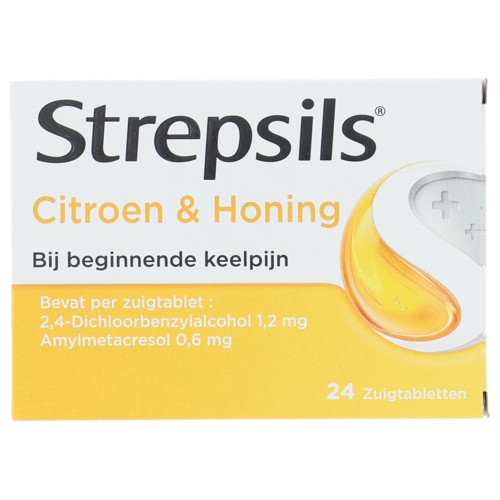 Strepsils citroen & honing zuigtablet 24 stuks