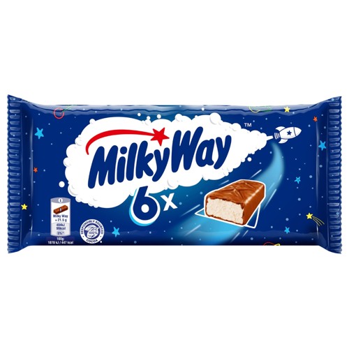 Milky Way Minis luchtige chocolade repen uitdeelzak 333g