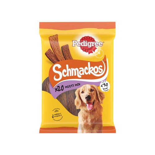Pedigree Schmackos Vleesstrips - Multi Mix - Hondensnacks - 20 Stuks
