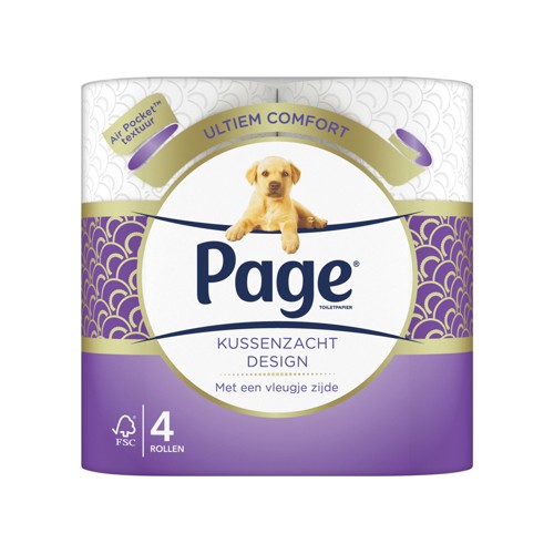 Page Kussenzacht Design Toiletpapier 4-rollen