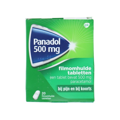 Panadol gladde tablet 500mg 20 stuks