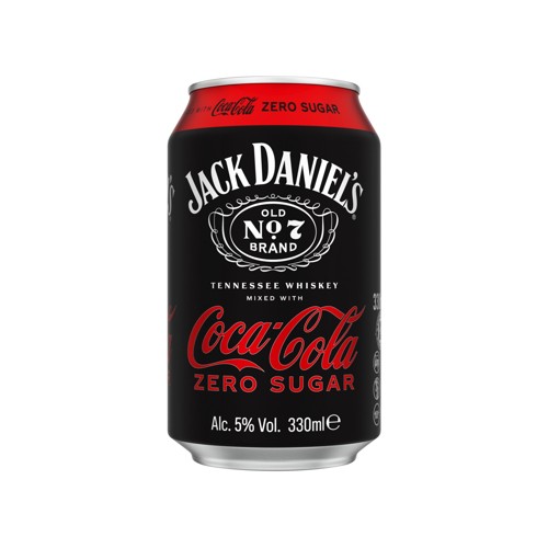 Jack Daniel's & Coca-Cola Zero Sugar 330ml