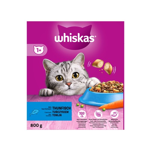 Whiskas Adult Kattenbrokken Tonijn doos 800 g