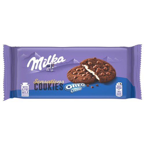 Milka Sensations Chocolade Koekjes Oreo 8 stuks 208 g