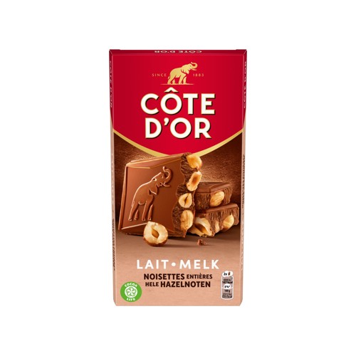 Côte d'Or Bloc Chocoladereep Melk Hele Hazelnoten 180g