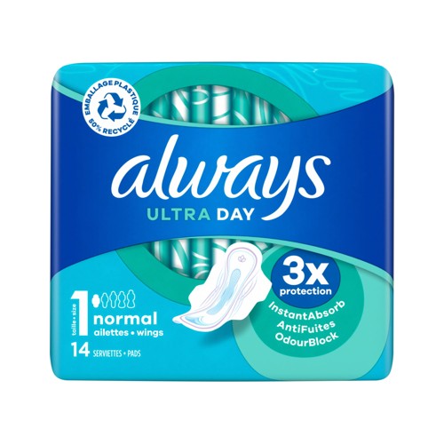 Always maandverband ultra normal plus 14 stuks
