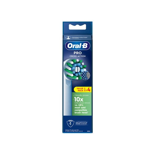Oral-b cross action opzetborstel 4 stuks