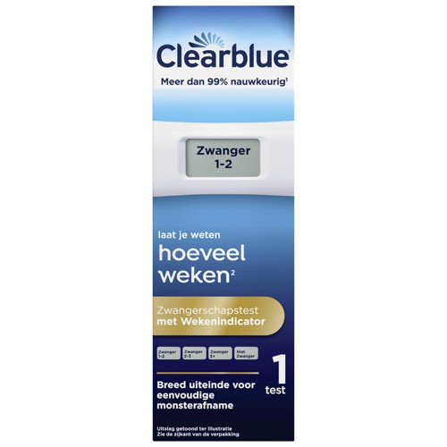 Clearblue zwangerschapstest met wekenindicator x1