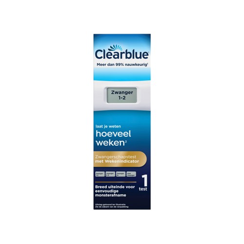 Clearblue zwangerschapstest met wekenindicator x1