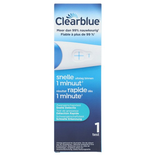 Clearblue zwangerschapstest x1 snelle detectie