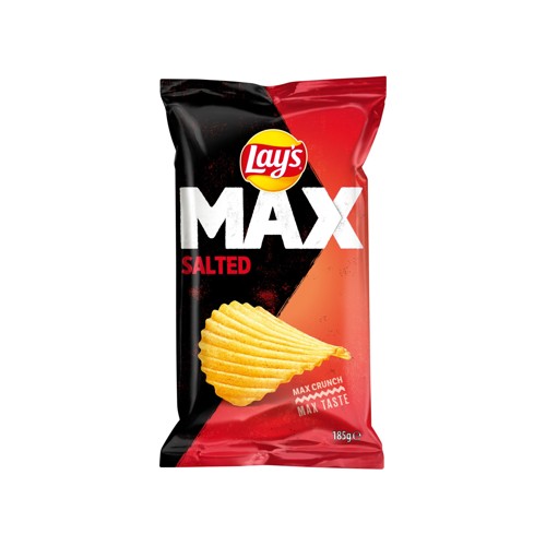 Lay's Max Ribbel Chips Naturel 185 gr