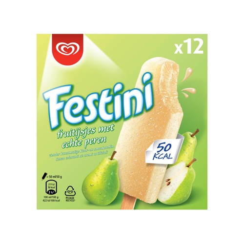Ola IJs Festini Peer 12 stuks 12 x 50ml