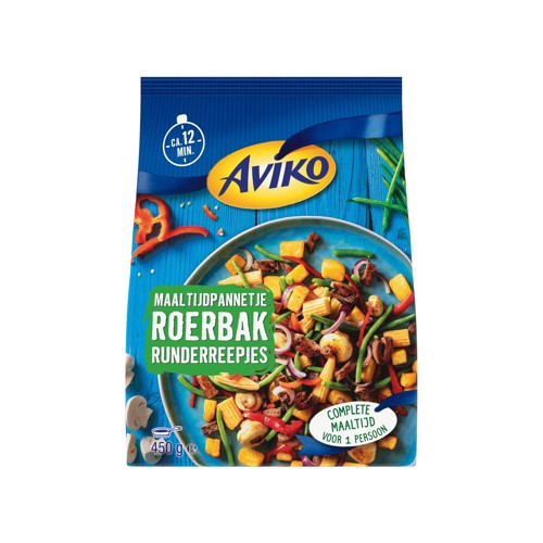 Aviko Maaltijdpannetje Roerbak Runderreepjes 450 g