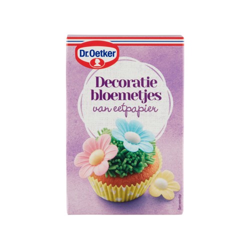 Dr. Oetker Decoratiebloemetjes Cupcake Taart versiering 3 g