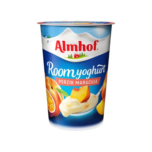 Almhof Roomyoghurt Perzik Maracuja 500 g