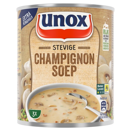 Unox Soep In Blik Stevige Champignonsoep 800 ml