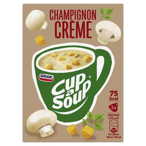 Unox Cup-a-Soup Champignon Crème 3 x 175 ml