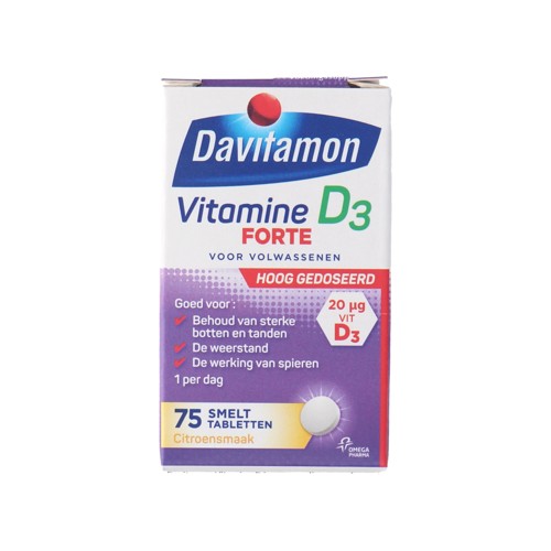 Davitamon D Forte Smelttabletten 75st