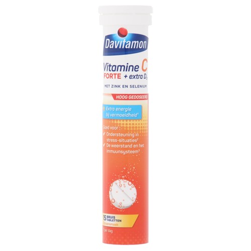Davitamon Vitamine C Forte + D3 Bruis 15st