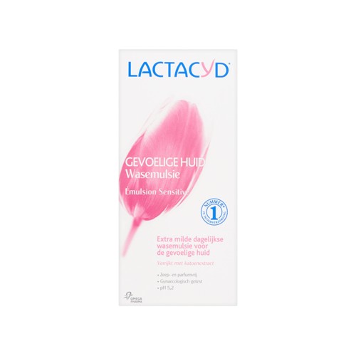 Lactacyd gevoelige huid wasemulsie 200ml