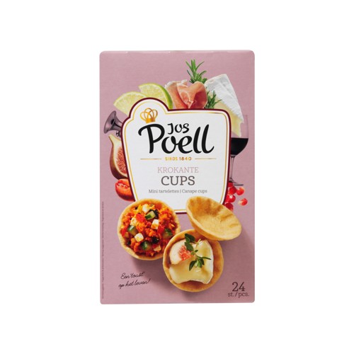 Jos Poell Krokante Cups 24 Stuks 72 g