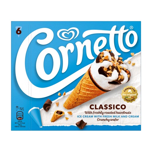 Ola IJs Cornetto Classico 6 Stuks 6 x 90ml
